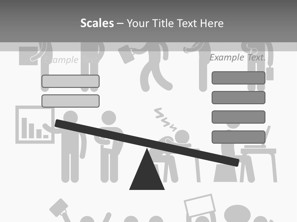 Employee Pointing Sitting PowerPoint Template