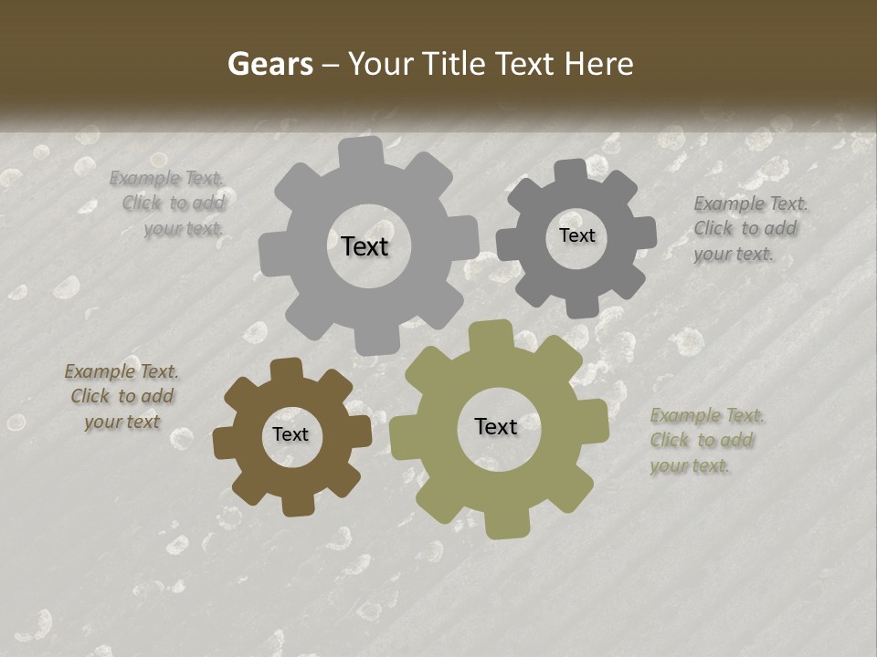 Grey Rooves Flora PowerPoint Template