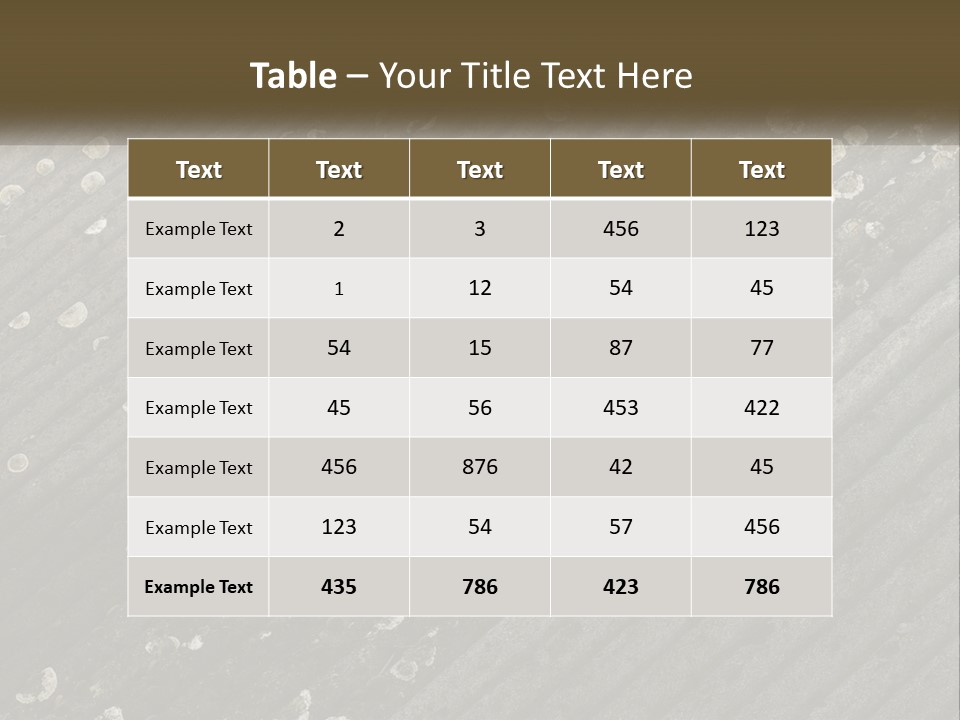 Grey Rooves Flora PowerPoint Template