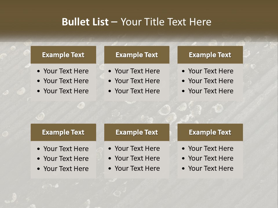 Grey Rooves Flora PowerPoint Template