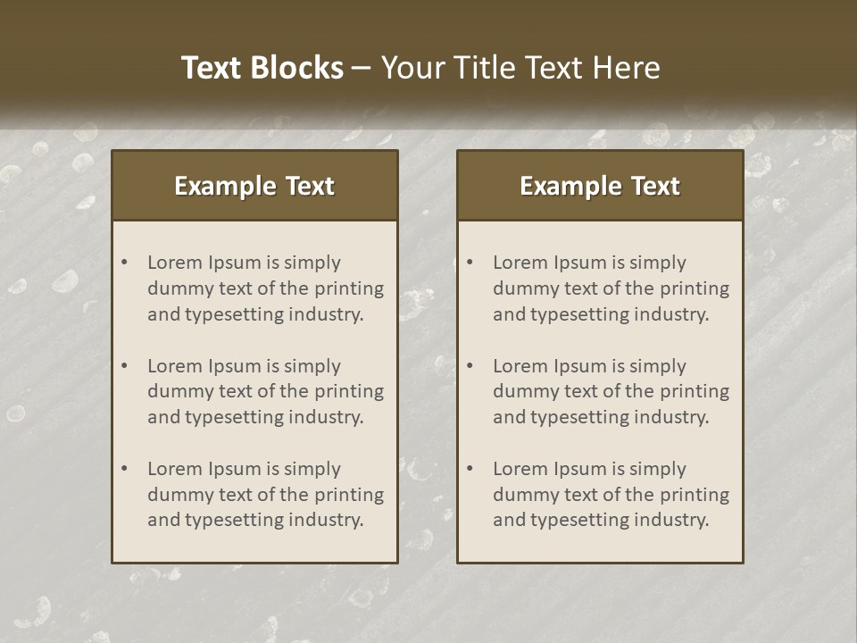 Grey Rooves Flora PowerPoint Template
