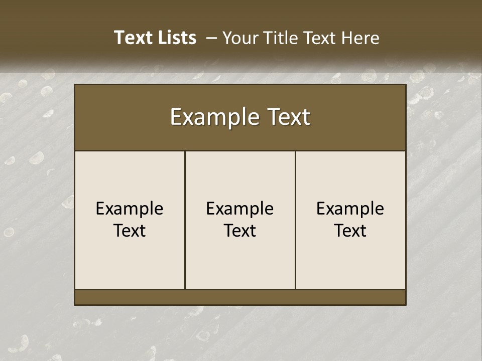 Grey Rooves Flora PowerPoint Template