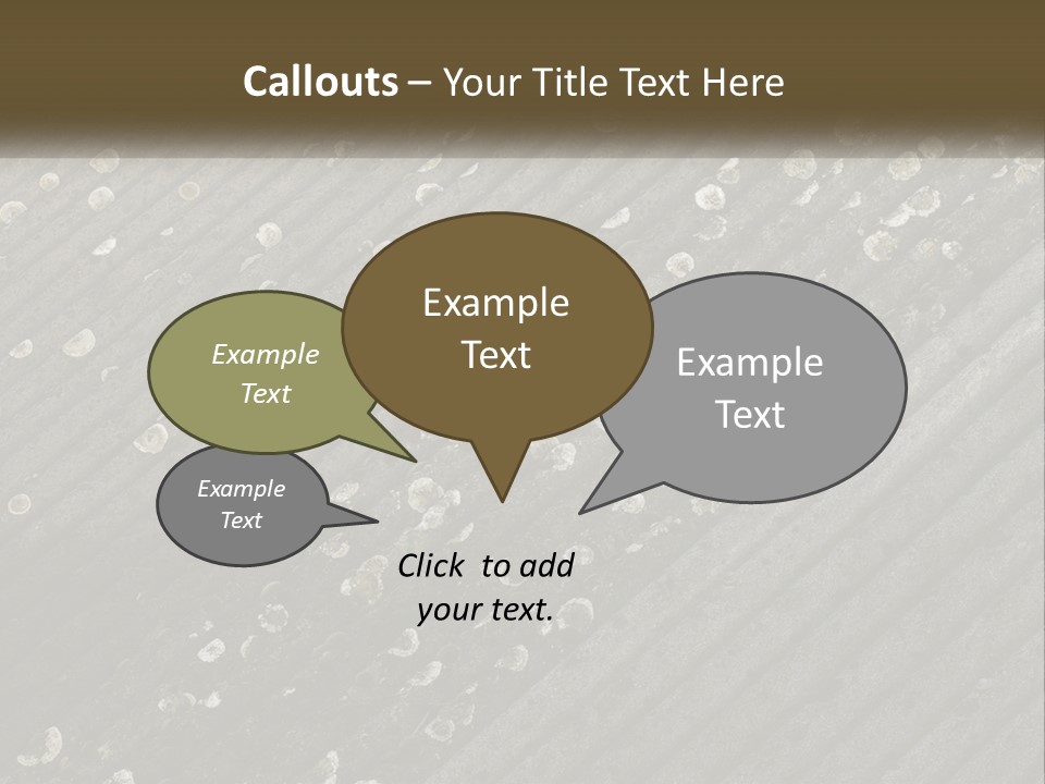 Grey Rooves Flora PowerPoint Template