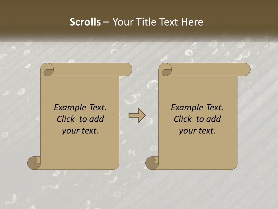 Grey Rooves Flora PowerPoint Template