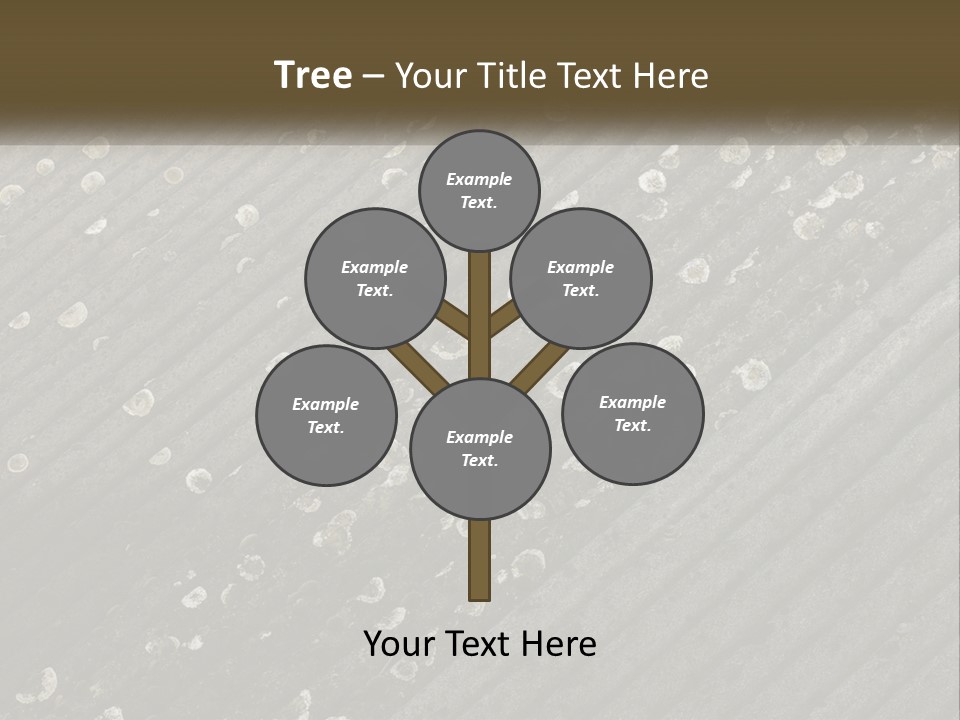 Grey Rooves Flora PowerPoint Template