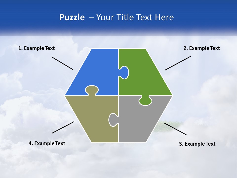 A Tree In The Middle Of A Field With Clouds In The Background PowerPoint Template