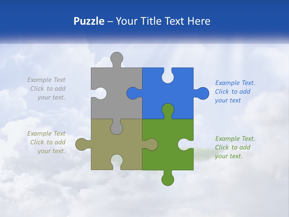 A Tree In The Middle Of A Field With Clouds In The Background PowerPoint Template