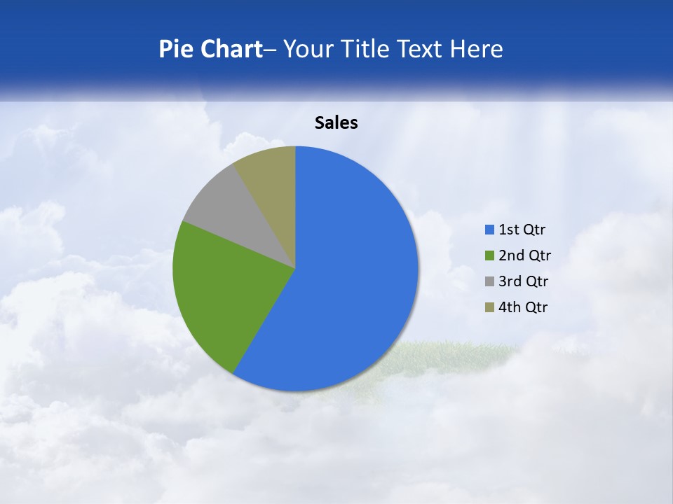 A Tree In The Middle Of A Field With Clouds In The Background PowerPoint Template