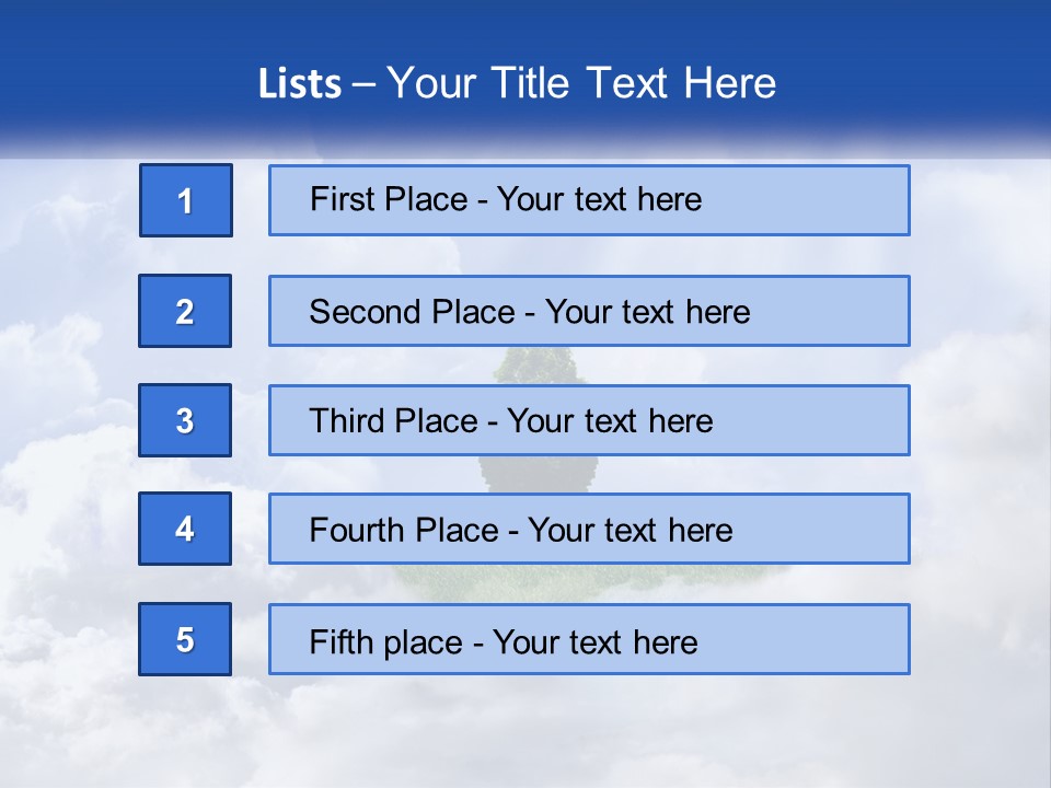 A Tree In The Middle Of A Field With Clouds In The Background PowerPoint Template