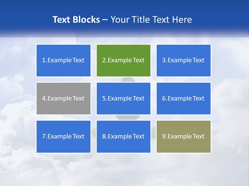 A Tree In The Middle Of A Field With Clouds In The Background PowerPoint Template