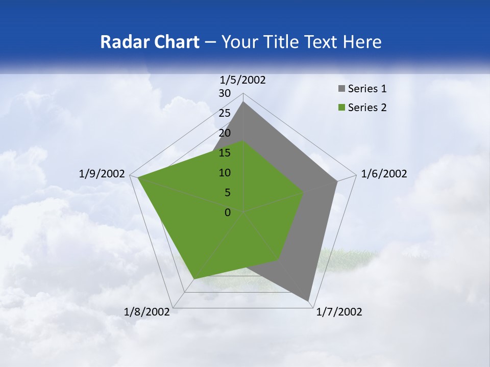 A Tree In The Middle Of A Field With Clouds In The Background PowerPoint Template
