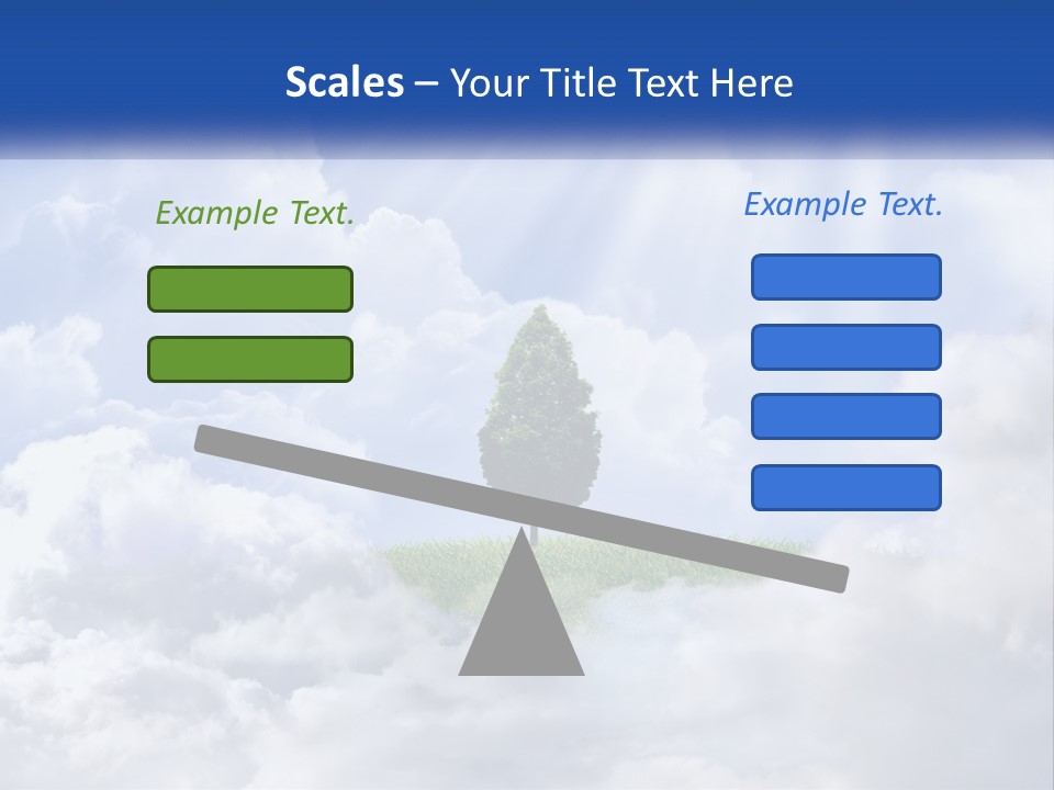A Tree In The Middle Of A Field With Clouds In The Background PowerPoint Template