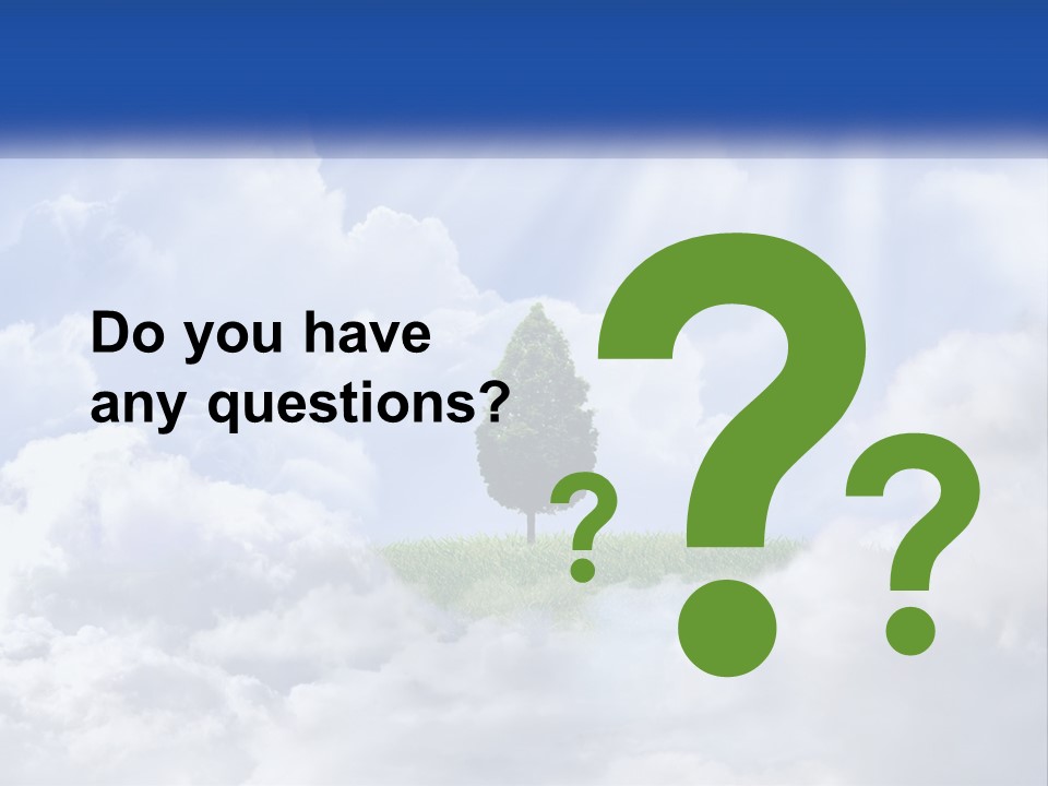 A Tree In The Middle Of A Field With Clouds In The Background PowerPoint Template