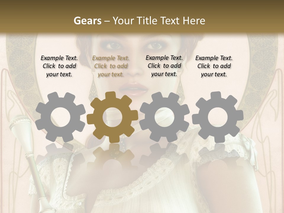 Ornament Paris Lacy PowerPoint Template