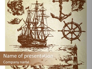 Retro Antique Captain PowerPoint Template