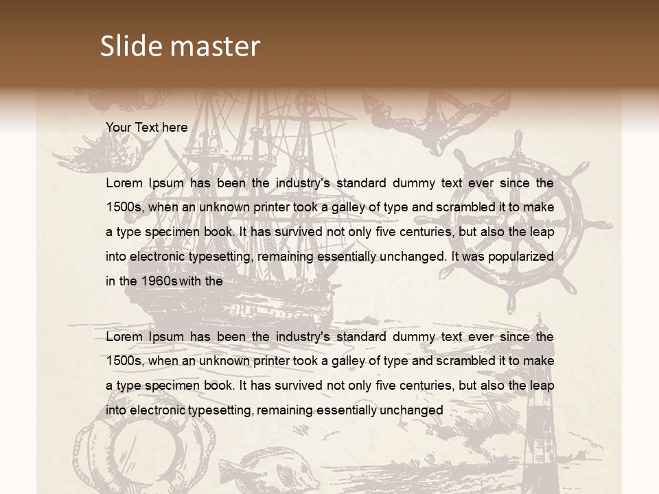 Retro Antique Captain PowerPoint Template