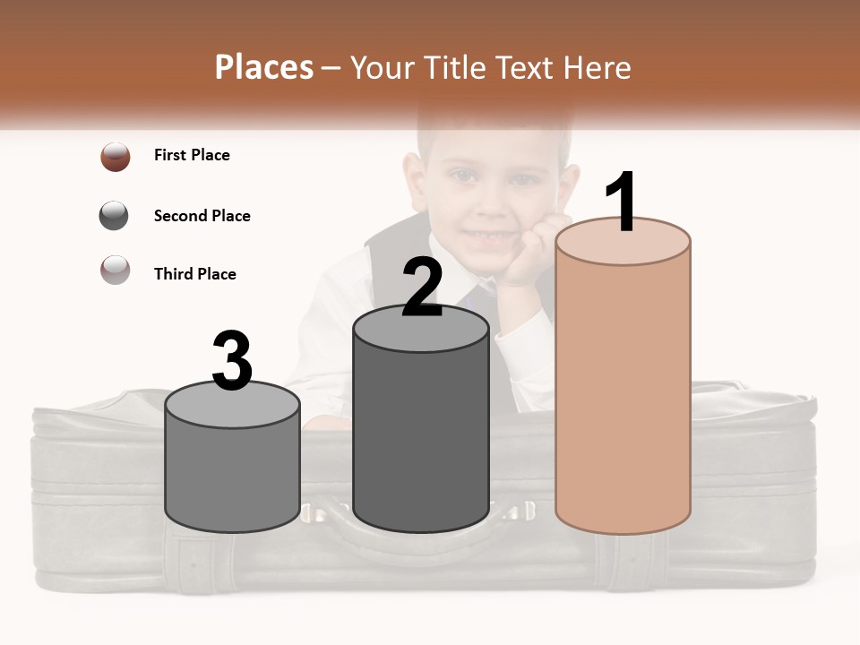 Tourism Head Luggage PowerPoint Template