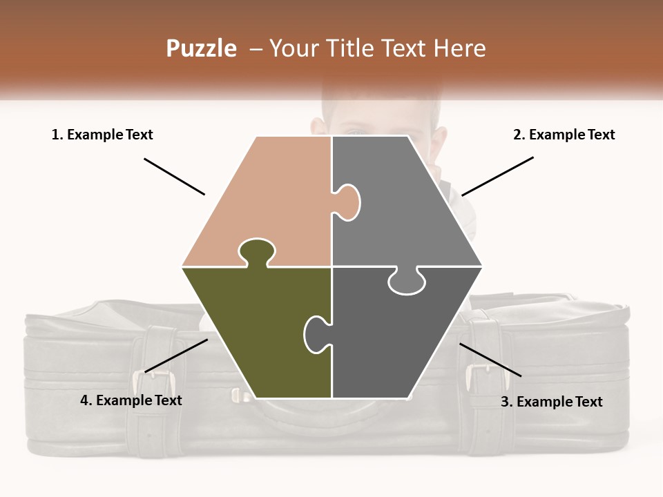 Tourism Head Luggage PowerPoint Template