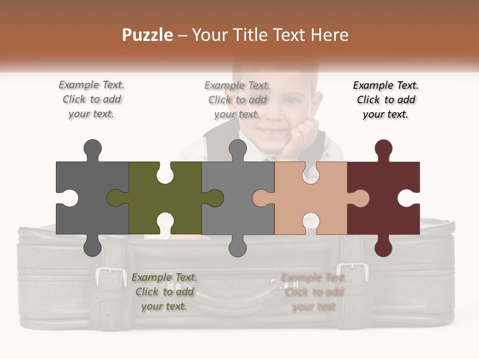 Tourism Head Luggage PowerPoint Template