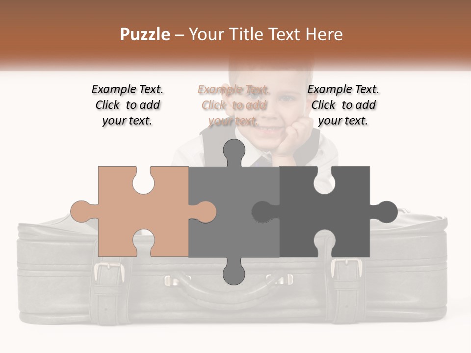 Tourism Head Luggage PowerPoint Template