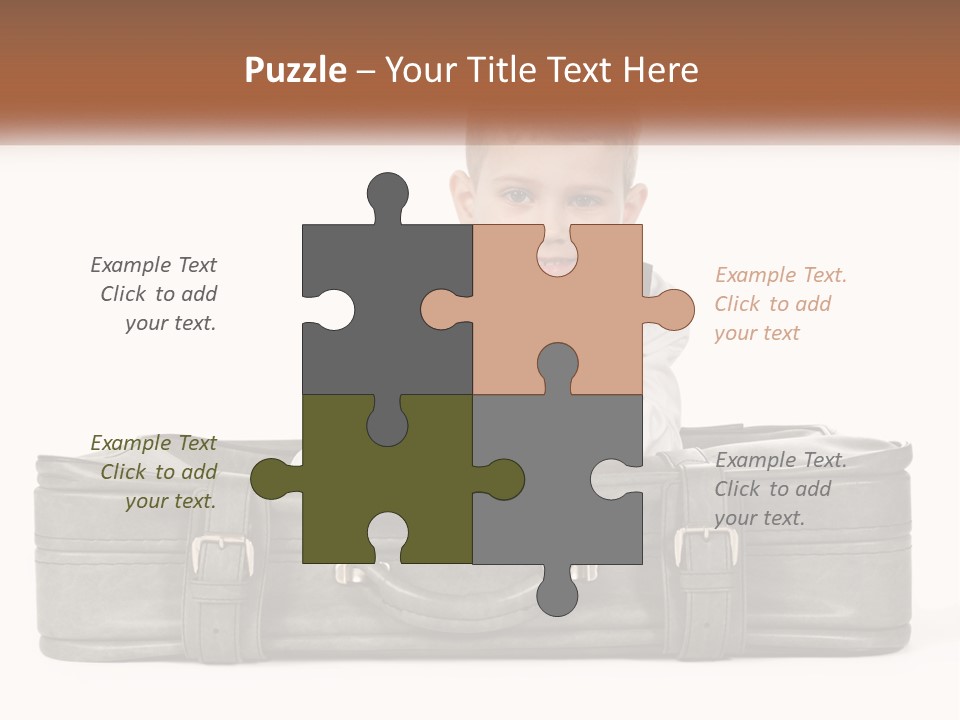 Tourism Head Luggage PowerPoint Template