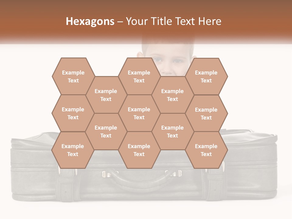 Tourism Head Luggage PowerPoint Template