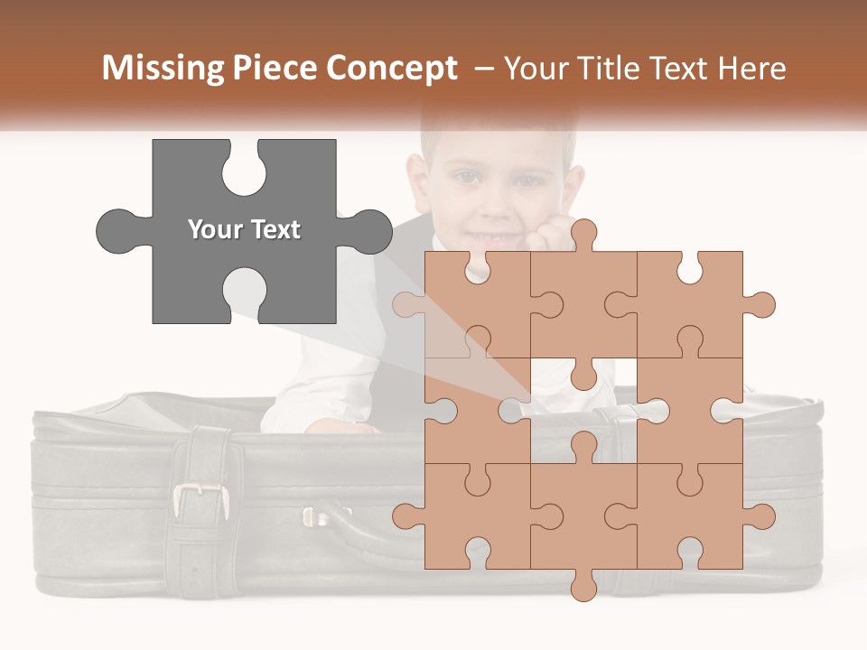 Tourism Head Luggage PowerPoint Template