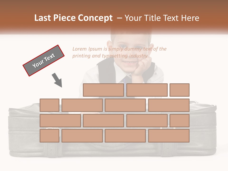 Tourism Head Luggage PowerPoint Template
