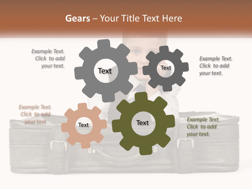 Tourism Head Luggage PowerPoint Template