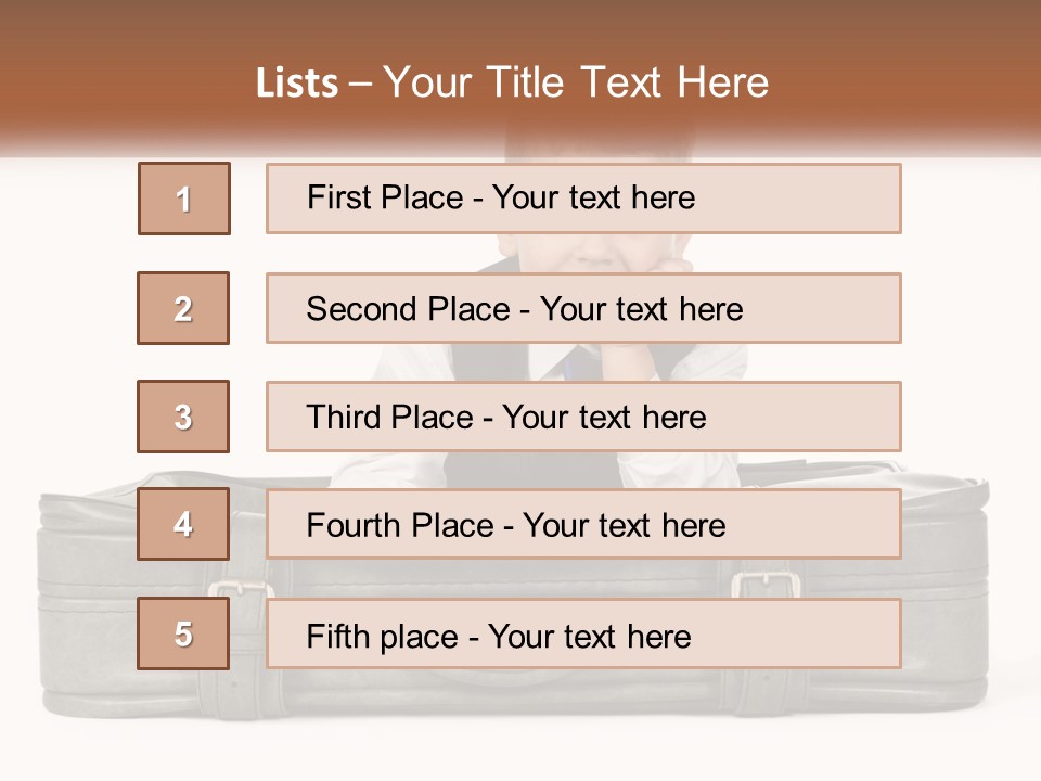 Tourism Head Luggage PowerPoint Template