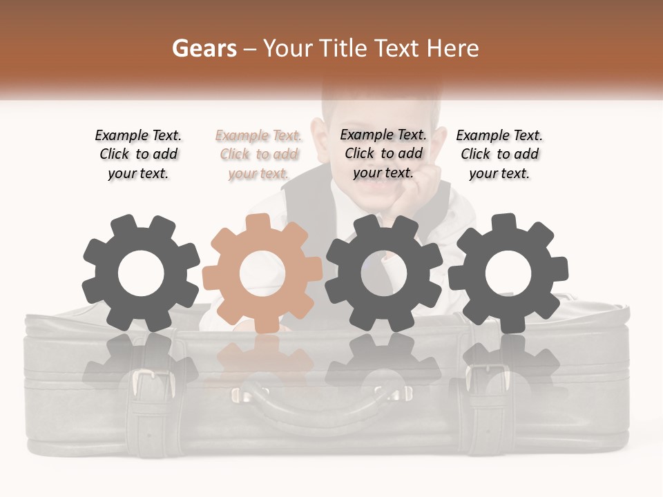 Tourism Head Luggage PowerPoint Template