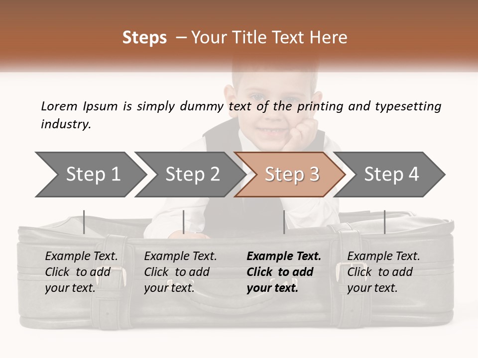 Tourism Head Luggage PowerPoint Template