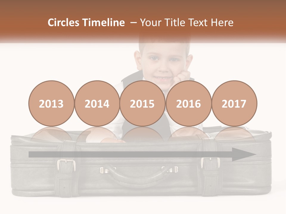 Tourism Head Luggage PowerPoint Template