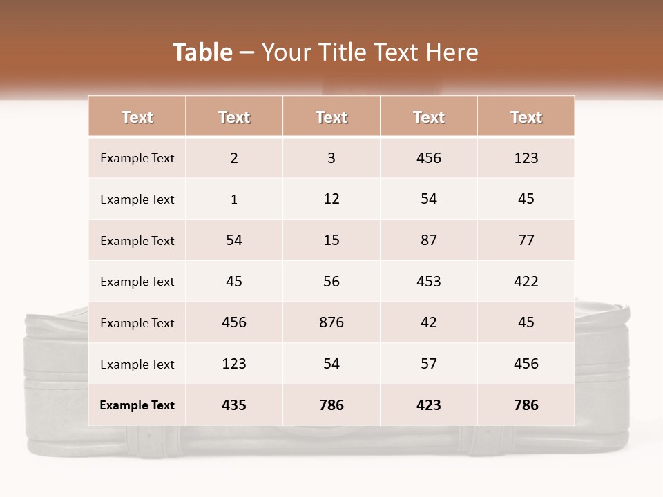 Tourism Head Luggage PowerPoint Template