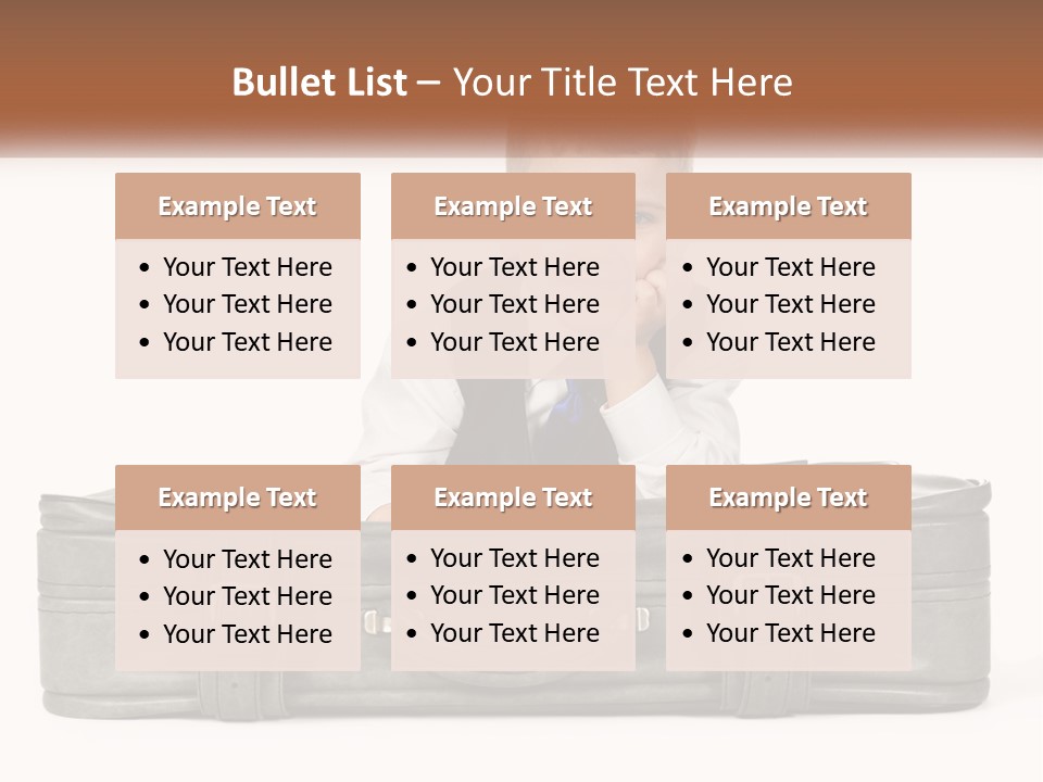 Tourism Head Luggage PowerPoint Template