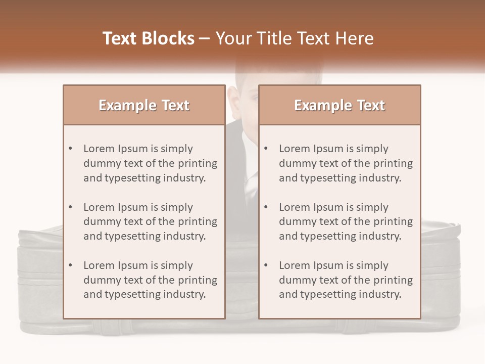 Tourism Head Luggage PowerPoint Template