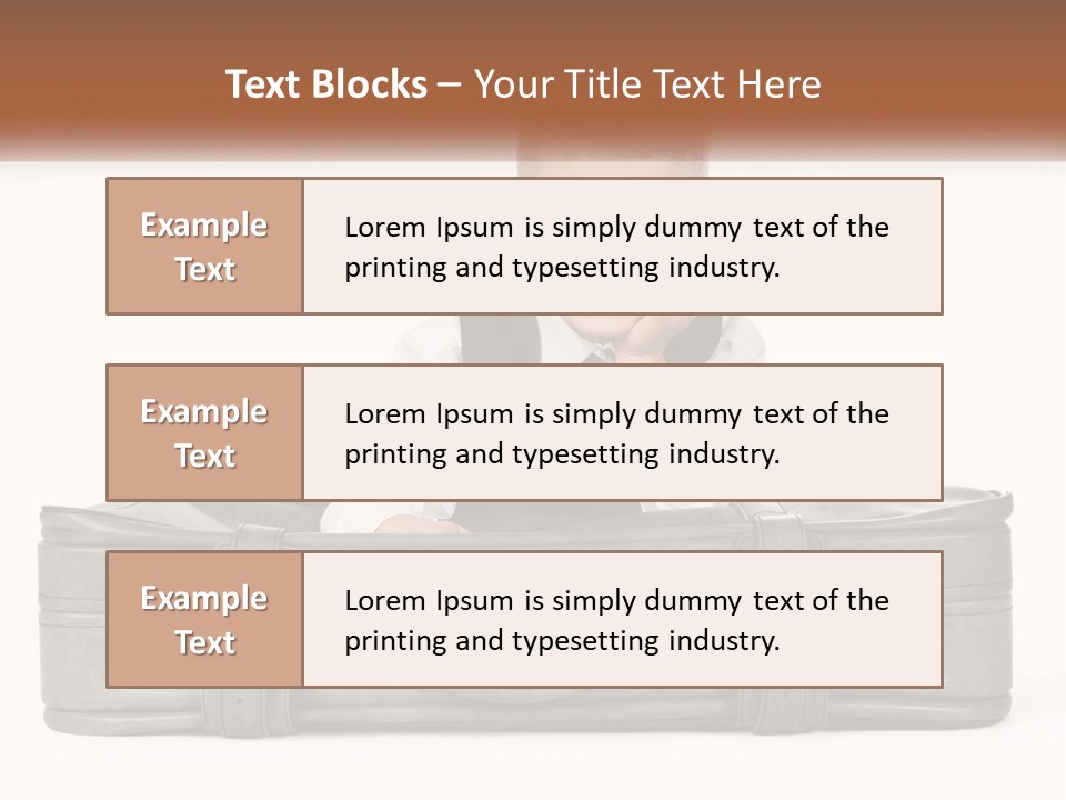Tourism Head Luggage PowerPoint Template