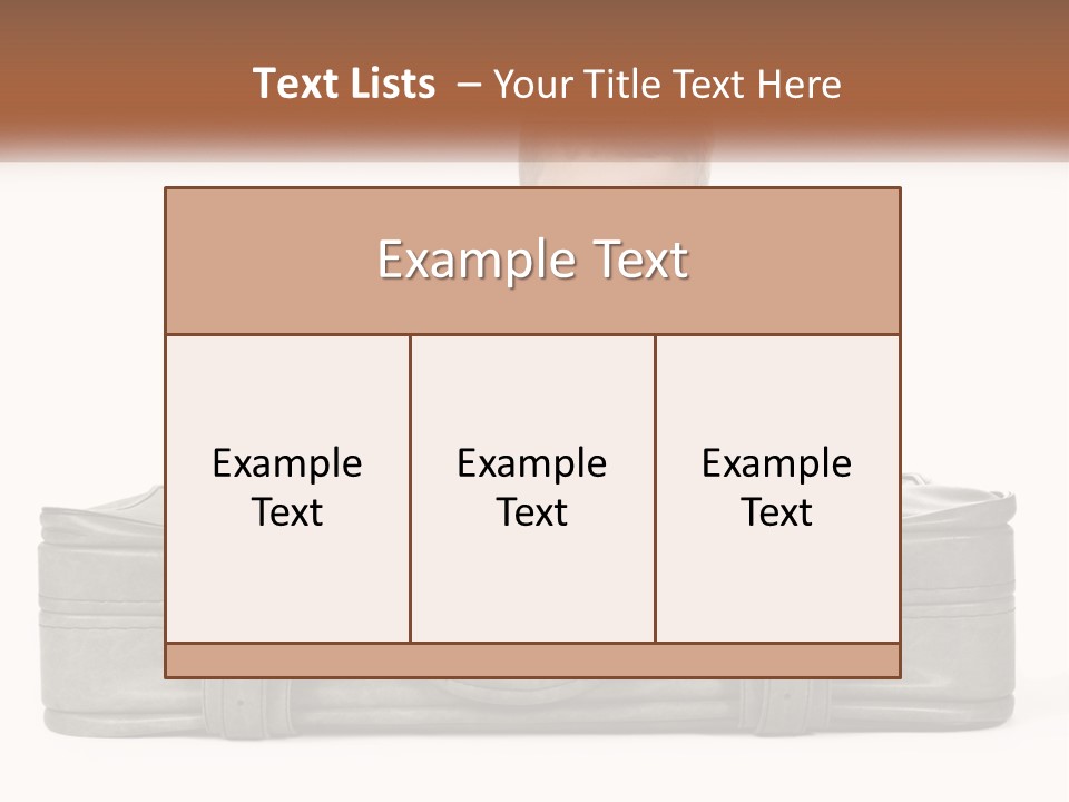 Tourism Head Luggage PowerPoint Template