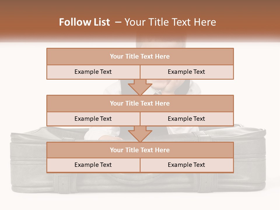 Tourism Head Luggage PowerPoint Template