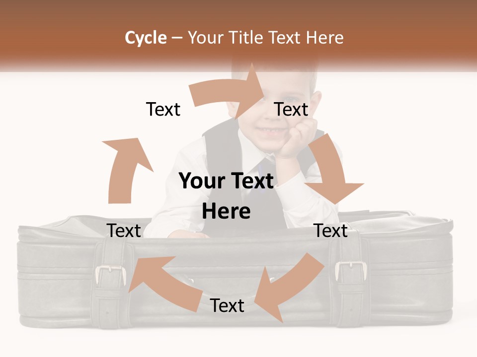 Tourism Head Luggage PowerPoint Template