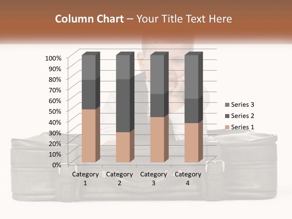 Tourism Head Luggage PowerPoint Template