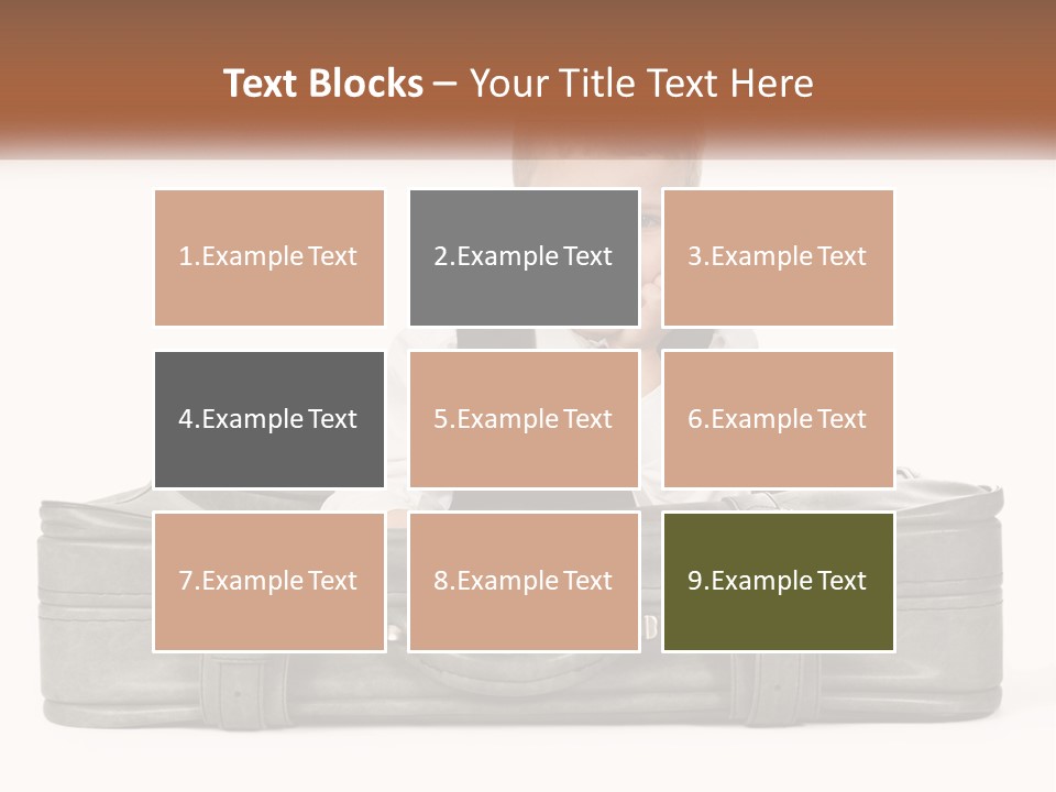 Tourism Head Luggage PowerPoint Template