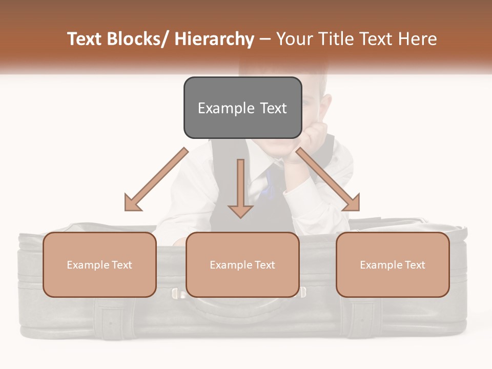 Tourism Head Luggage PowerPoint Template