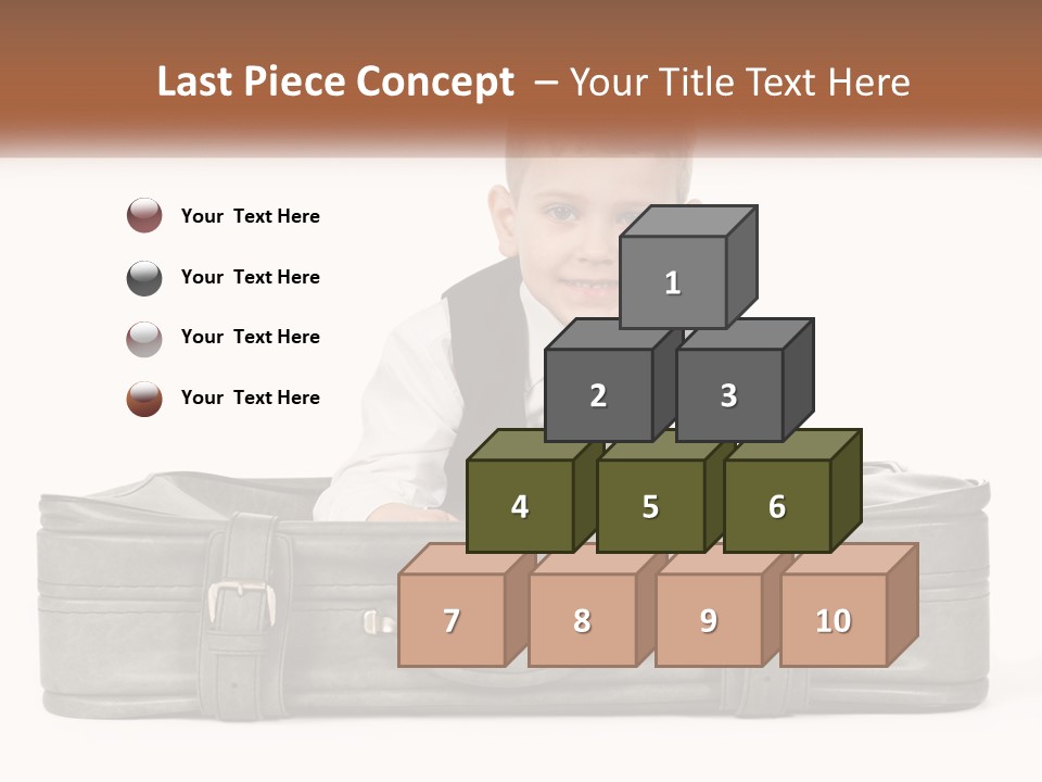 Tourism Head Luggage PowerPoint Template