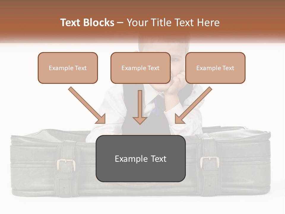 Tourism Head Luggage PowerPoint Template