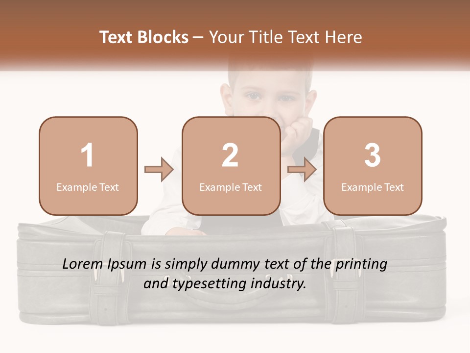 Tourism Head Luggage PowerPoint Template