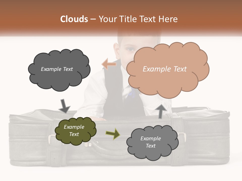 Tourism Head Luggage PowerPoint Template