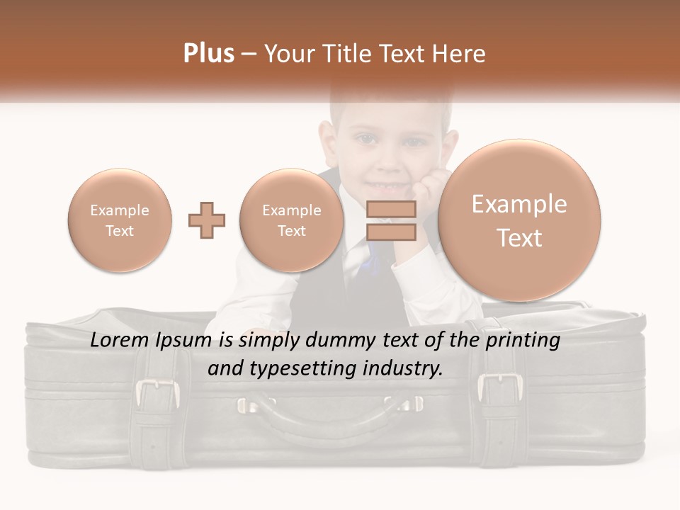 Tourism Head Luggage PowerPoint Template