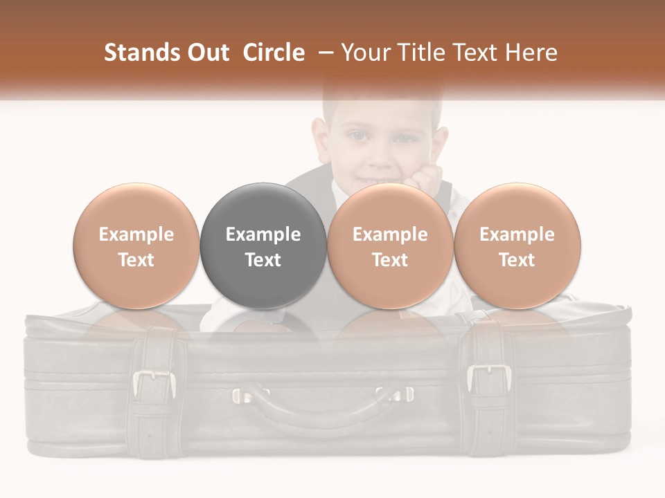 Tourism Head Luggage PowerPoint Template