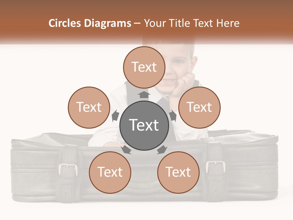 Tourism Head Luggage PowerPoint Template